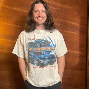 VINTAGE Y2K Rare Corvette Legend T-Shirt Size XL Racing Skater Streetwear